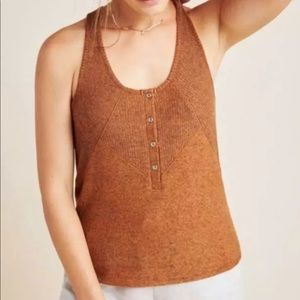 Anthropologie Lucie Ribbed Racerback Tank